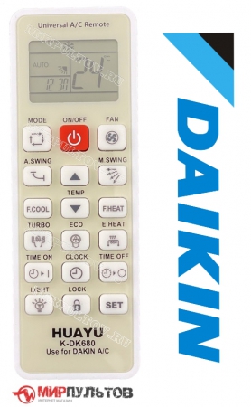 Купить пульт для кондиционера daikin универсальный k-dk680 для кондиционеров