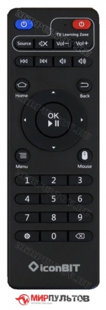 Купить пульт iconbit xds74k, xds94k, movie iptv quad, stick smart tv для медиаплееров, hd плееров