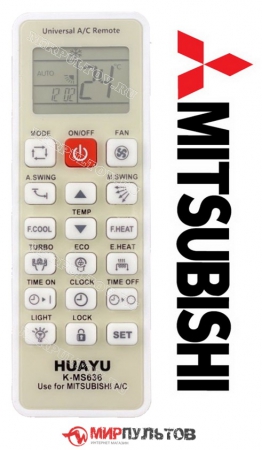 Купить пульт для кондиционера mitsubishi универсальный k-ms636 для кондиционеров